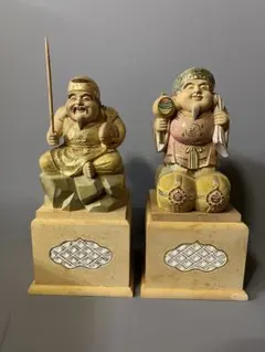 美保神社】金色の福の神像 置物 木箱入り - メルカリ