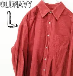 USA古着  OLDNAVY ネルシャツ　L レッド　チェック
