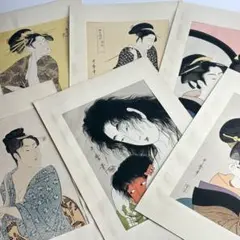 春画 浮世絵 木版画 明治〜大正 7枚セット 当時物 - メルカリ
