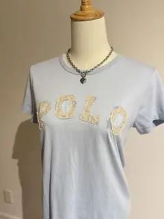 美品 Polo Ralph Lauren Tシャツ M ライトブルー 水色