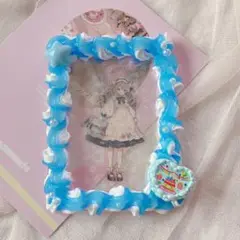 ❁⃘*.゜ハッピーバースデーなトレカケース❁⃘*.゜ホイップデコ ブルー