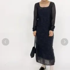 新品、未使用【ZULU&ZEPHYR】スリットワンピース　エディットフォールル セール】【ZULU&ZEPHYR/ズールーアンドゼファー】COCONUT STRIPE RIB