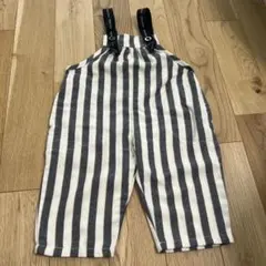 manina ストライプ サロペット 80