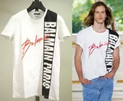 定価71500円 バルマン 19SSダメージ加工TシャツXS オリヴィエルスタンのサムネイル