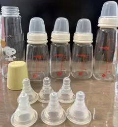 Pigeon スリムタイプ　哺乳瓶5本セット