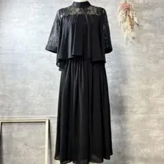 you color レースギャザーワンピース　Aライン　結婚式　大きいサイズ　L