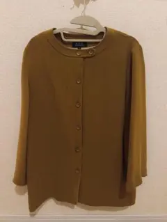 値下げ済み。A.P.C. ノーカラージャケット マスタード 34のサムネイル