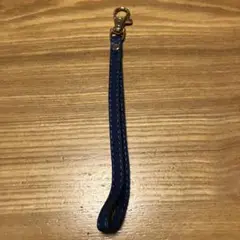 【未使用】スマホストラップ　紺色