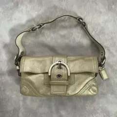 Coach Soho Shoulder Bag gold y2k 00s
