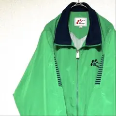 ナイロンジャケット グリーン 緑 スポーツウェア L
