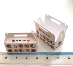 ミニチュア　ドーナツボックス　2個セット　ハンドメイド