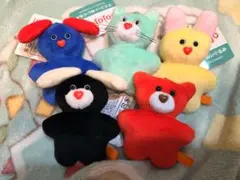 【まとめ売り】mojojojo マスコットぬいぐるみ 5匹