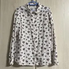 着画あり★ ZARA KIDS ハートレオパード柄シャツ　134