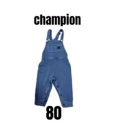 少々訳あり【チャンピオン】オーバーオール　サロペット　ベビーキッズ　80