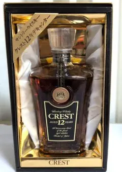 サントリー クレスト 12年 ウイスキー 黒キャップ 旧ボトル 750ml43