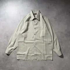 ヴィンテージ 90s USA 長袖シャツ 無地 オーバーサイズ 古着 シンプル