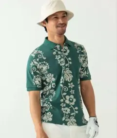 BEAMS GOLF 別注 SUN SURF ハワイアンスカルボーダー ポロのサムネイル