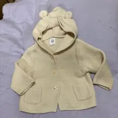 GAP クマ耳付きカーディガン 6-12ヶ月