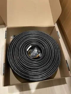 屋外用LANケーブルCAT6 100m巻き　両端加工品