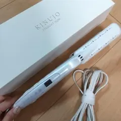 【3年保証/正規品】KINUJO ストレートヘアアイロン ホワイト