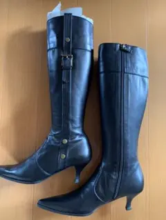 ★お値下げ★INDIVI ロングブーツ 黒 ブラック