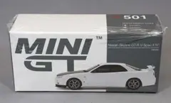 MINI GT 1/64 スカイライン GT-R R34 VスペックⅡ N1 白