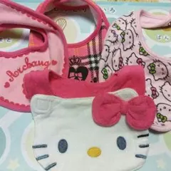 スタイ 4枚セット ピンク系HELLO KITTY他のサムネイル