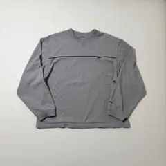 Reebok 00s フリースTシャツ ロンT グレー系 テック