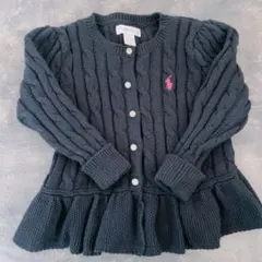 ♥ラルフローレン ケーブル編みニットカーディガン ネイビー 24m/90cm♥