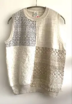 美品 ＡＮＴＩＰＡＳＴ ベスト ニット レース 刺繍 アンティパスト