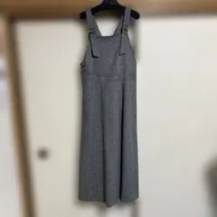 グレー ジャンバースカート