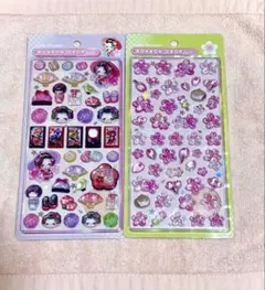 ボンボンドロップシール 和柄 舞妓さん 桜