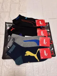 PUMA キッズ 靴下 4足セット 23-25cm