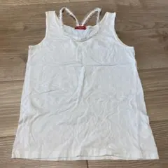 earth music&ecology ホワイト タンクトップ レース付き