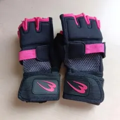 BODYMAKER KNuckle Gloves Women ブラック/ピンクのサムネイル