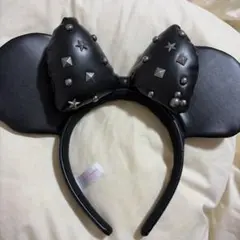 ディズニー カチューシャ ミニー レザー