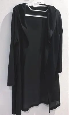MICHEL KLEIN シアーカーディガン ブラック Mのサムネイル