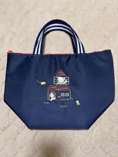 ファミリア　ランチバッグ　保冷バック　familiar　ネイビー
