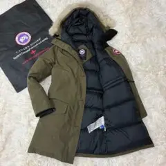 未使用級美品✨ カナダグース ブロンテ パーカー ロング レディース S カーキ ブロンテ パーカ(2603WJ)｜ダウンジャケット｜アウターウェア