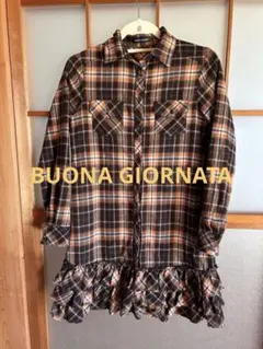 BUONA GIORNATA チェック柄ワンピース Sサイズ
