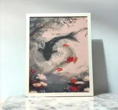 No.517 F3キャンバス アクリル画 弁財天 弁天様 白龍 白蛇 開運絵画