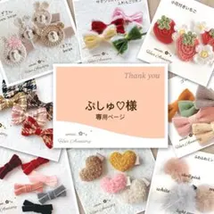 ぷしゅ♡様専用ページです♡ベビーヘアクリップ