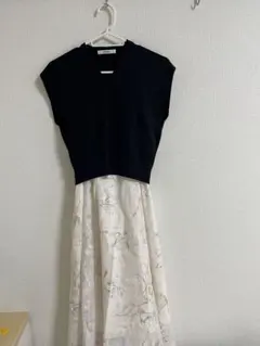 新品未使用snidel セットアップ　ニットベスト　ワンピース