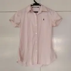 匿名配送★　Ralph Lauren 半袖シャツ 薄いピンク　日本製