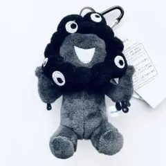 万博 黒ミャクミャク カラビナ付き ぬいぐるみ 立 クロミャク チャーム
