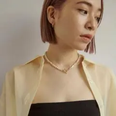 GOLDY ゴールディ　バロック ウォーターパール チョーカー　ネックレス