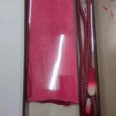 7新品、未使用、正絹高級総絞り帯揚げ・振袖用帯締めセット