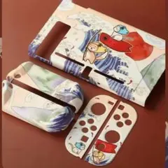 スイッチ ケース カバー 犬 波 柴犬　海 任天堂 分離式 アクセサリー