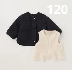 新品 プティマイン アウター キルト3wayジャケット 120