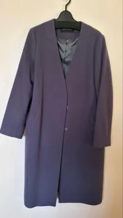 Urban Research チャコールグレー Vネック ロングコート